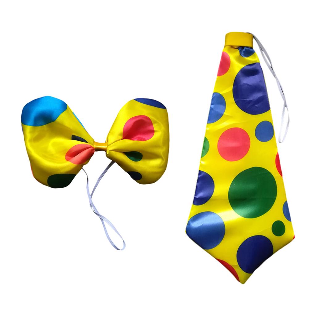 Amusement Park Clown Bow Tie/Necktie/Hairband Universal Men Circus Vintage Show Style Adult Cosplay Party Accessories