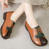 2024 Fashion Women Shoes Genuine Leather Loafers Women Casual Shoes Mother Soft Comfortable Shoes Women Flats Non-slip