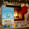 Christmas Countdown Gift for Women Sea Glass Angel Advent Calendar 2026, 24 Days Ornaments Creative Coastal Decor Lovers Calendar, Cute Doll Pendants