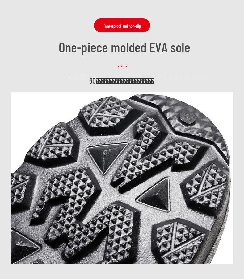 Men's Waterproof Plus Size Ice Fishing and Work Boots for Autumn/Winter