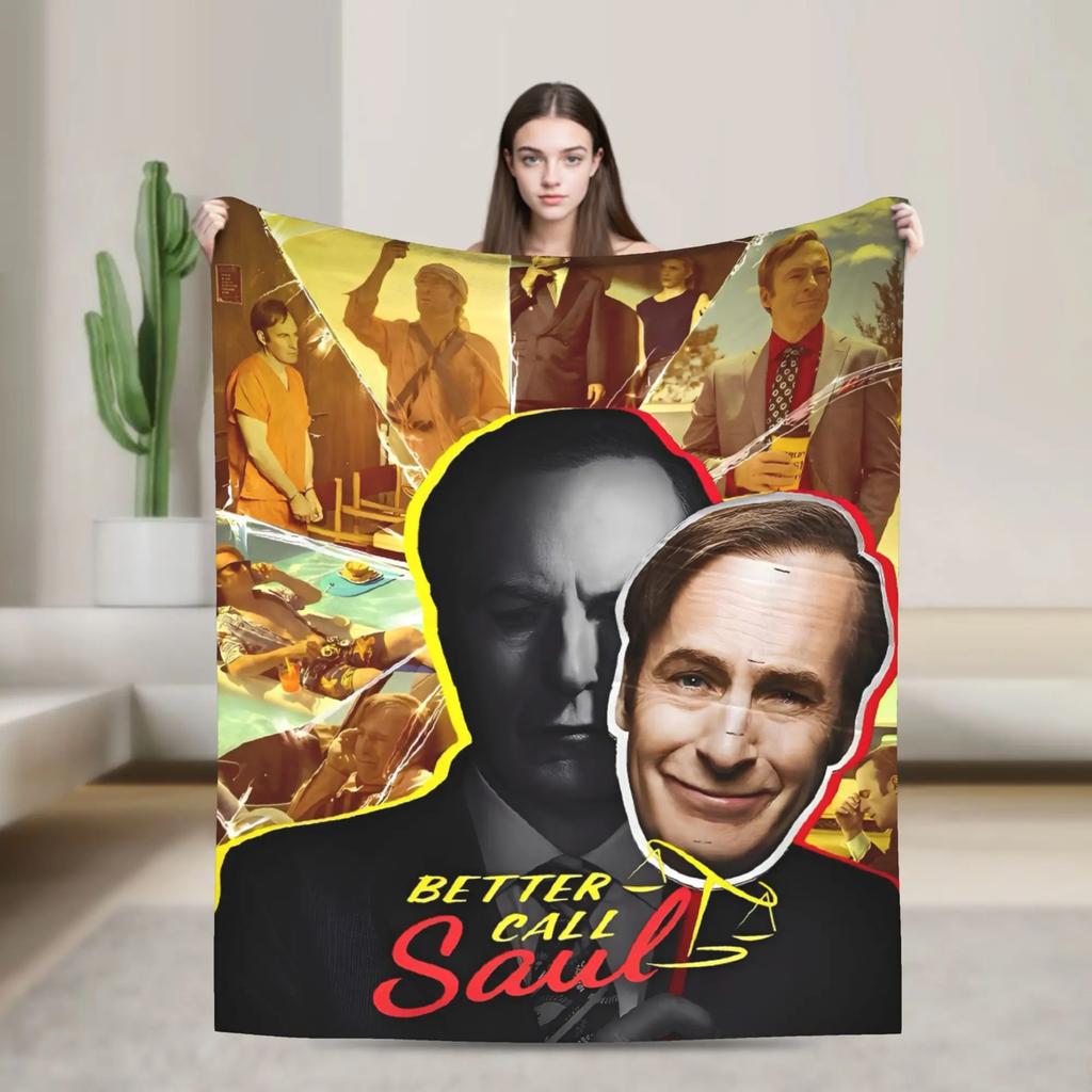 Плюшевое одеяло Better Call Saul для спальни Мягкое теплое фланелевое Постельное покрывало индивидуального качества Подарок для мальчиков и девочек