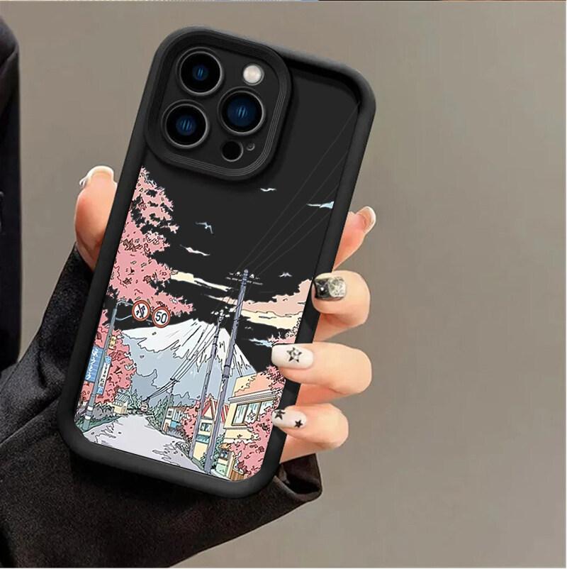 Чехол с аниме-пейзажем на закате для Samsung Galaxy M34 M31 M51 M30S M23 M16 M11 M15 F06 J4 J6 Plus J8 A02 S21 FE S20 Ultra Plus