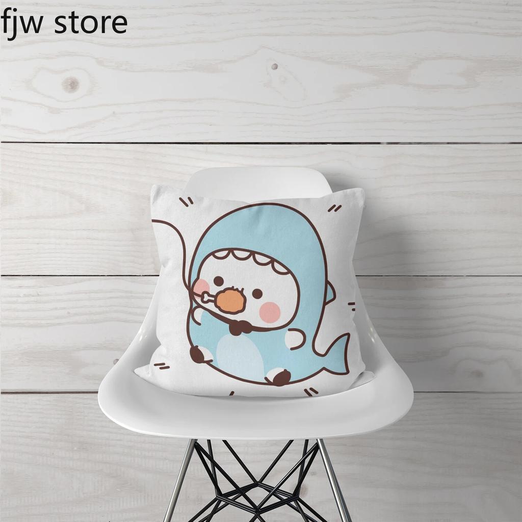 Cute Red Panda Throw Pillow Cover Fashion Anime  Boob   Sofa Chair Bed Cushion  Room Home Decoration