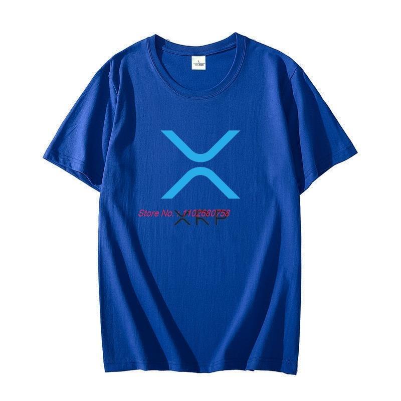 Unisexs Classic Short Sleeve Tshirt 100 Cotton Casual Harajuku Streetwear Bitcoin Ripple Xrp Graphic Printed Shirt