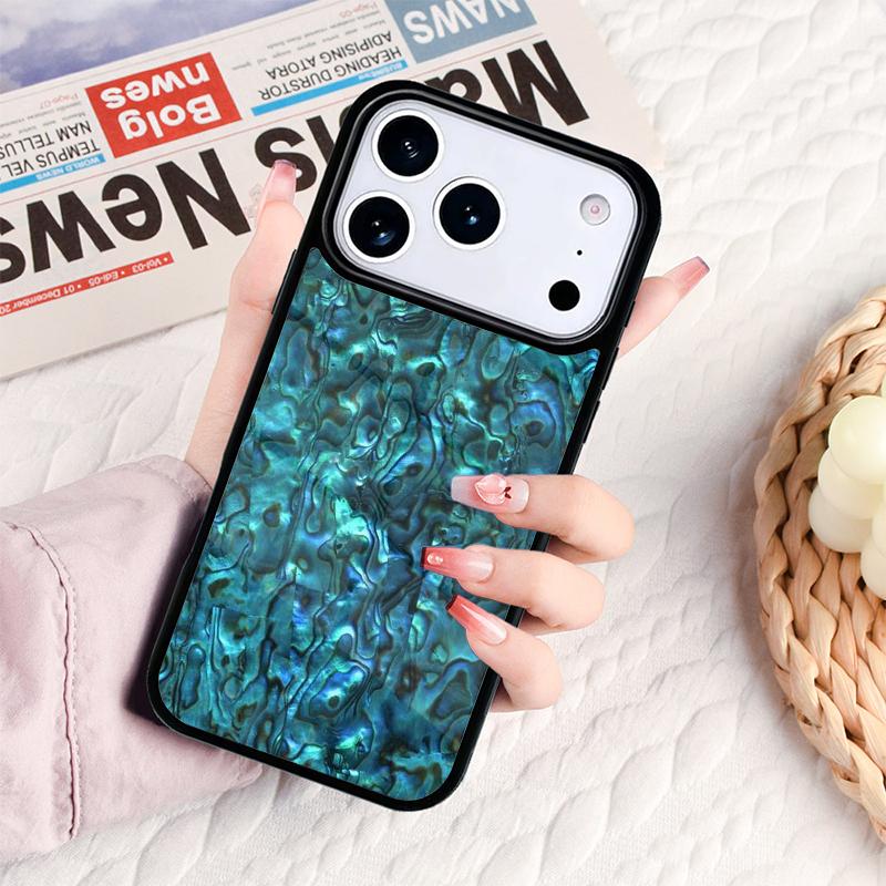 Paua Abalone Shell Phone Case For IPhone 17 16e 15 14 13 12 11 Pro Max Air Mini Soft Protective Cover