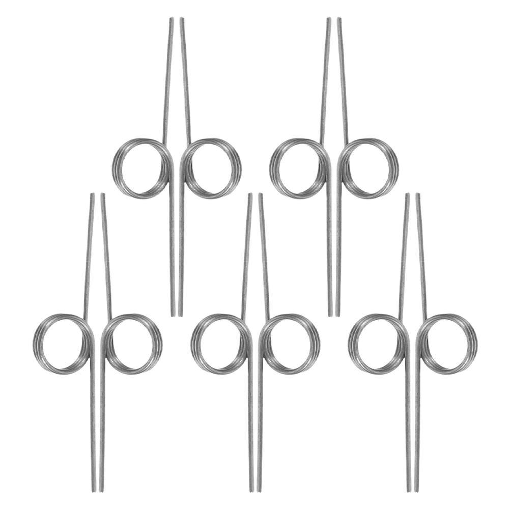 10 Pcs Spring Accessories Torsional Spring Replacement Parts Storage Bucket Trash Can Metal Wire Kitchen Cabinet Lid Universal