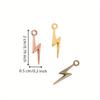 DIY Zinc Alloy Mini Lightning Charm Pendant Earrings Hair Accessories
