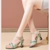 Ladies High Heels Fashion Thick-heeled Fish Mouth One-word Sandals Sexy