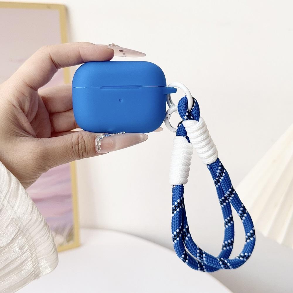 Чехол для Airpods 4 Pro 3 Поколения Тонкий Силиконовый Чехол Полностью Защищающий Чехол с Ремешком на Запястье для Милого Чехла AirPods Pro 2