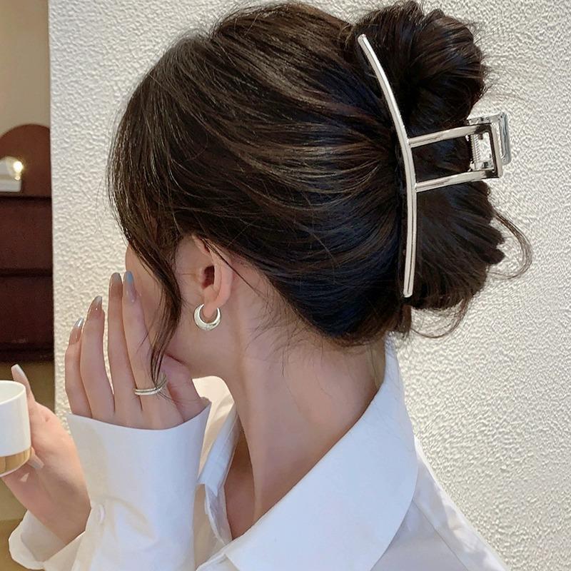 Большой зажим для волос, женский летний металлический коготь для волос, зажим в форме акулы, головной убор, заколка для волос, 14 см, большие шпильки для девочек, металлические аксессуары для волос, орнамент, заколки для волос