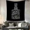Jack Daniel'S Timeless Tennessee Whiskey Гобелен Модный Принт Фон Ткань Настенное Покрытие Декорация Произведение Искусства Настенное Украшение