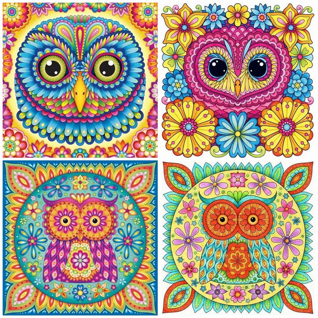 5D Full Drill Square Diamond Painting Owl Picture Of Rhinestone Diamond Embroidery Animal Cross Stitch Handmade Gift