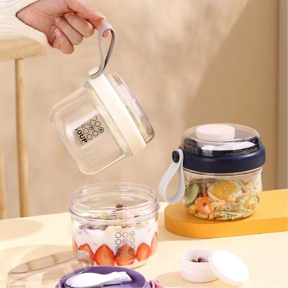 Food Storage Salad Containers Portable Overnight Oatmeal Cup Reusable Yogurt Cups  Student