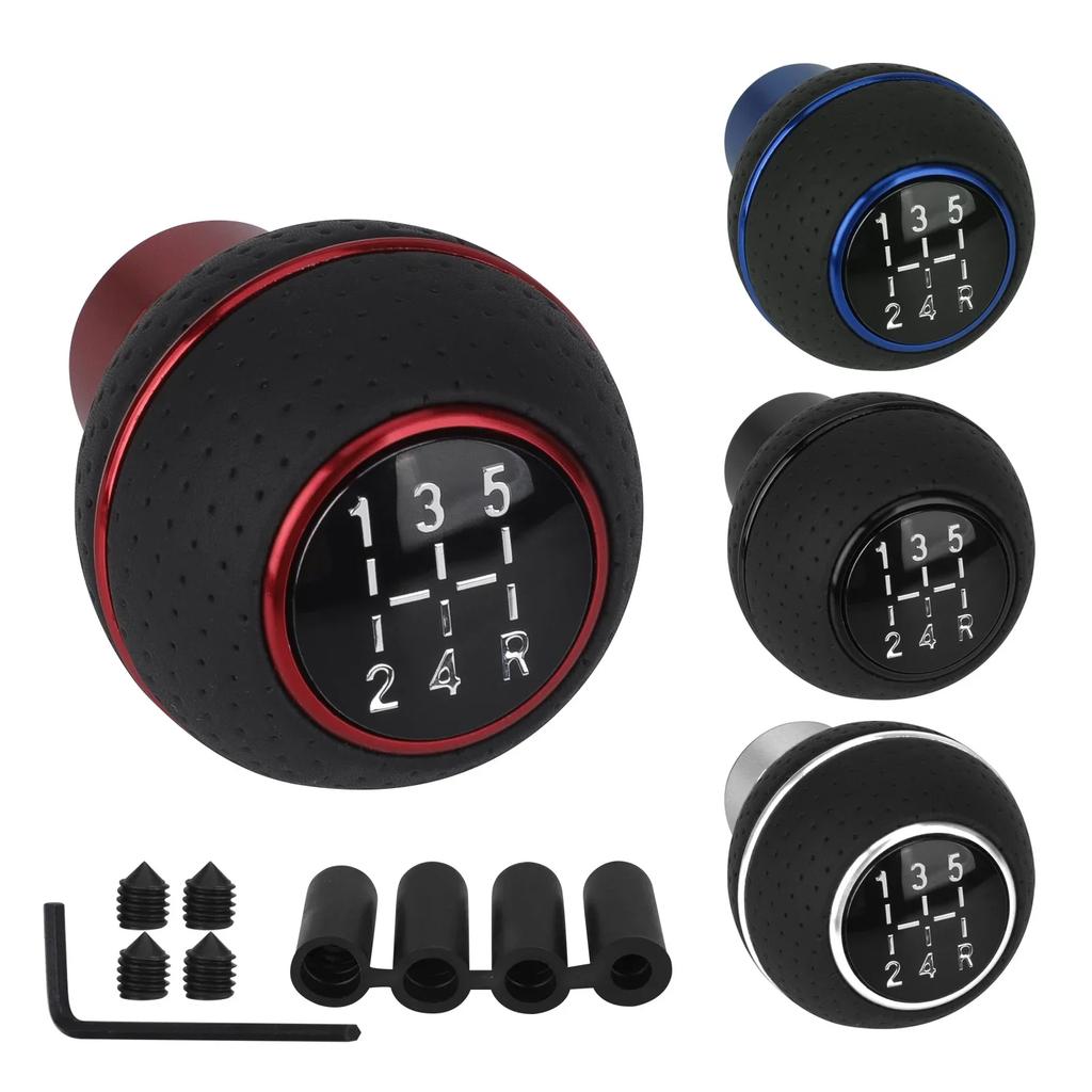 5 Speed Aluminium Universal Car Gear Shift Knob M8 M10 M11 M12 For Manual Transmission Automatic Gear level Knob Shift Lever