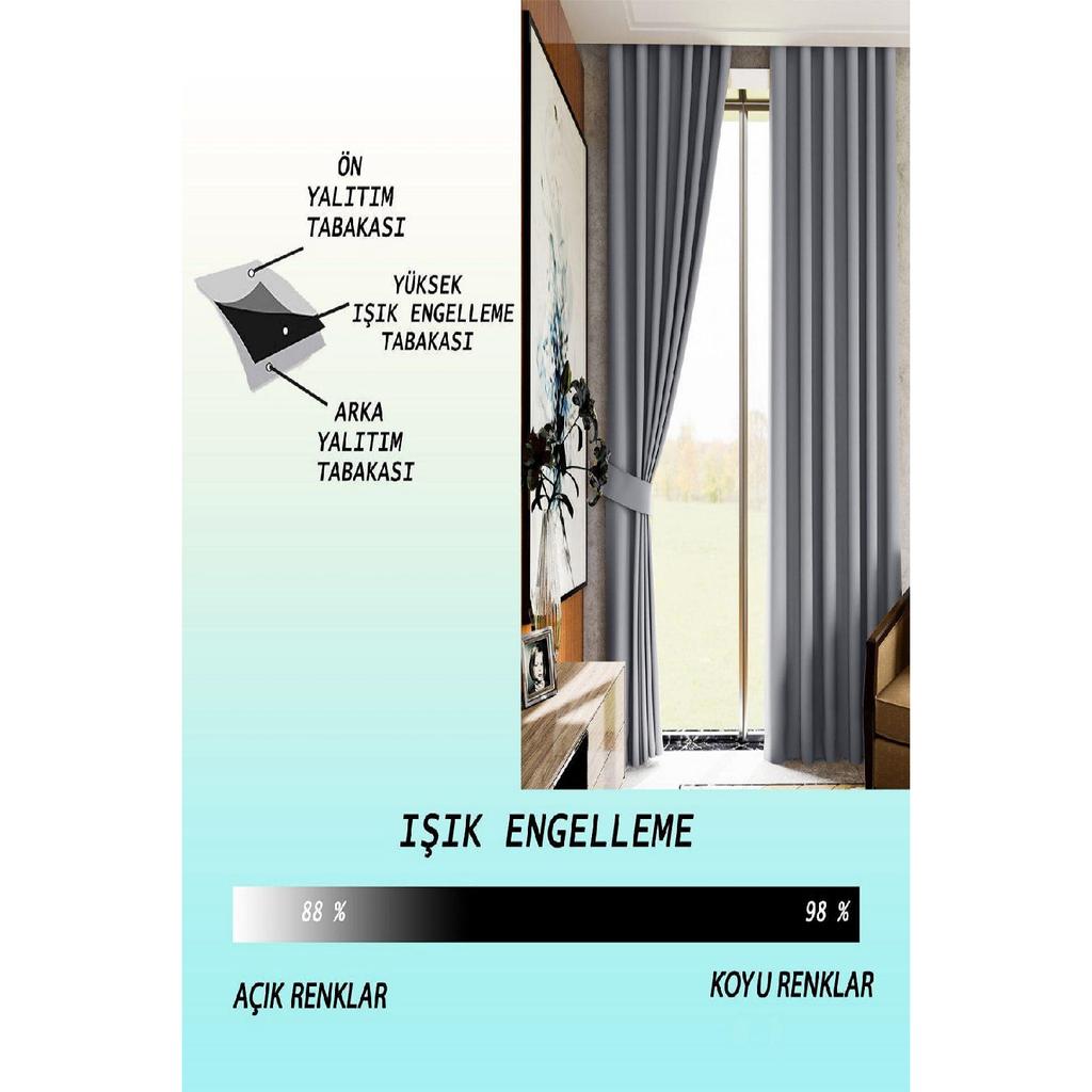 Бежевая штора Blacky Blackout Fund