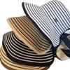 Striped straw empty top hat children summer eaves UV protection seaside beach vacation shade sun protection hat