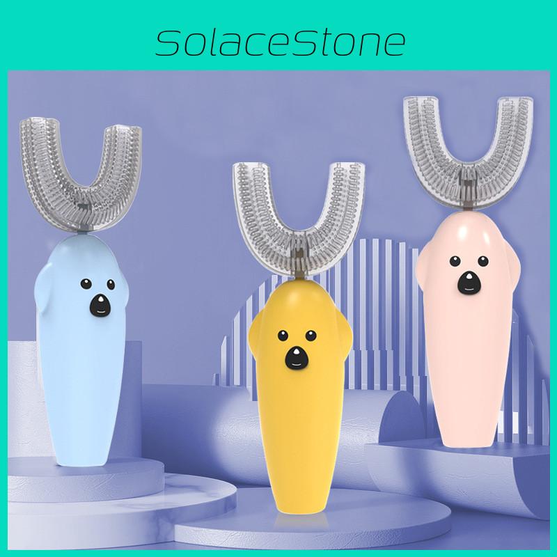 Нежная электрическая зубная щетка для детей с безопасным силиконовым дизайном и автоматической функциональностью