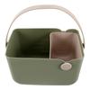 Nordic Style Plastic Bathroom Storage Basket with Handle Perforated Ventilation Design for Toiletries Cosmetics Vanity Kitchen