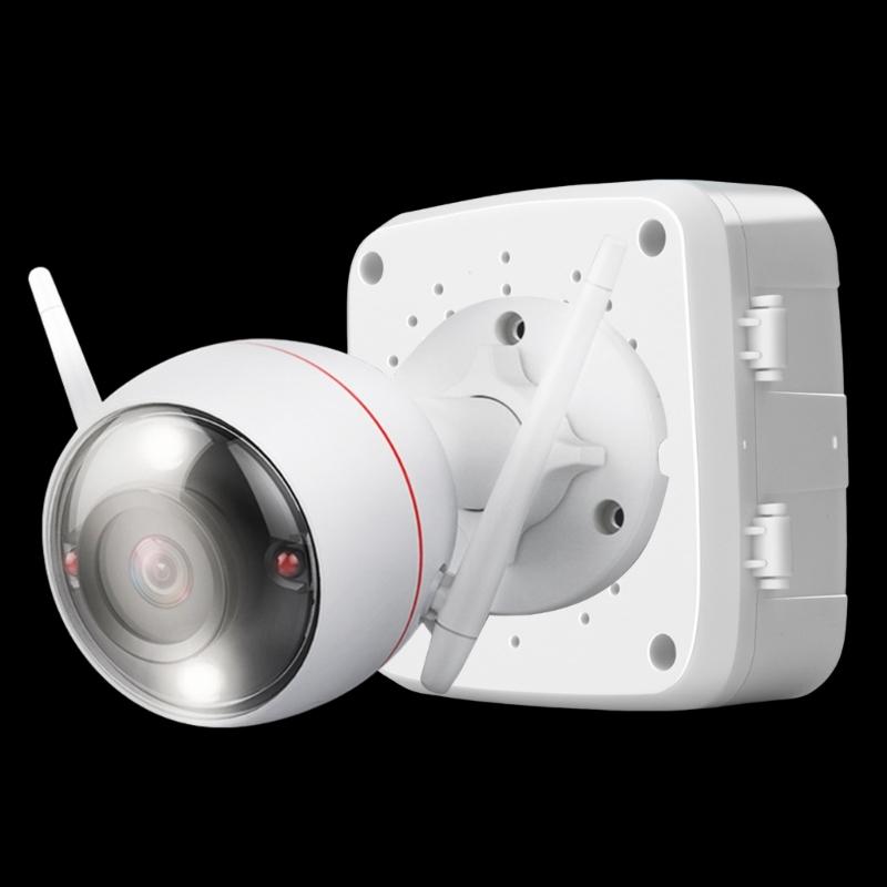 Concealed Wire Manager Enclosure With Flip Lid For Hoisting Security Camera Ceiling Wall Mount Installation