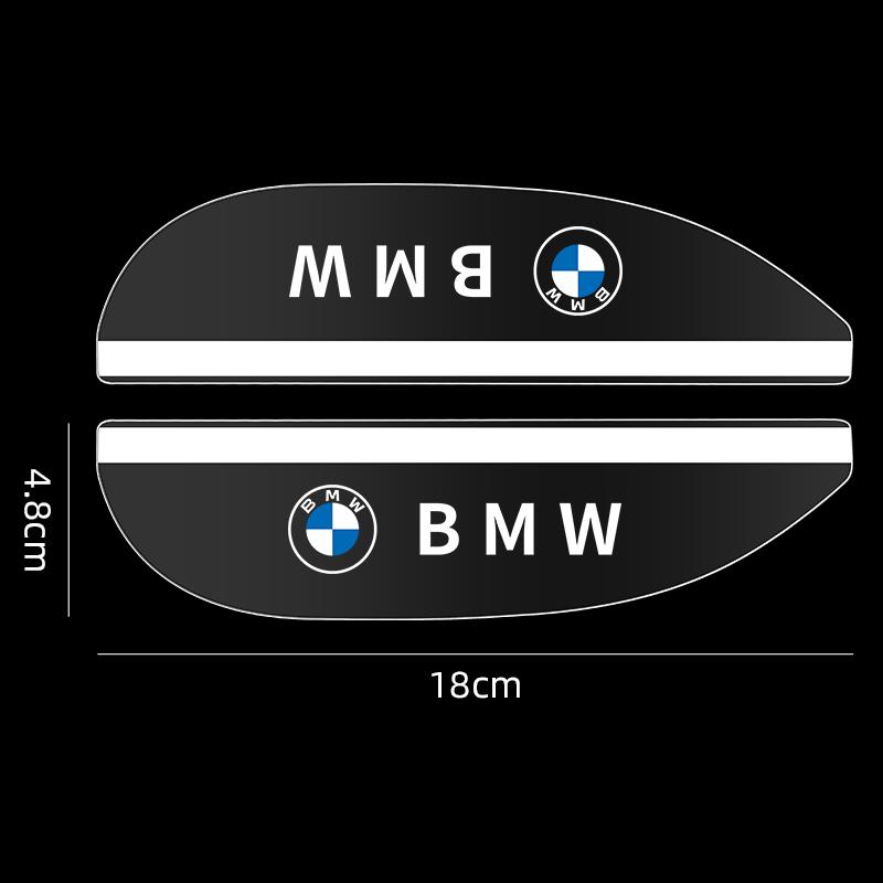 UCFF4 2PCS Car Rearview Mirror Rain Eyebrow Rain Shield Rearview Snow Sun Visor Rain For BMW M Power Performance E36 E39 E87 E90