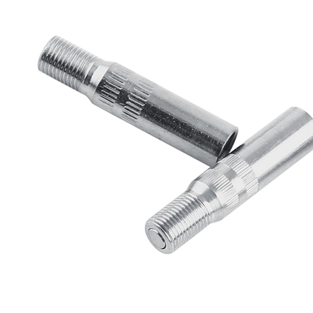 4PCS Screw-on Valve Stem Extenders Chrome Plated Tire Valve Extension Tire Center Technicians