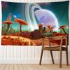 Планета Гриб Гобелен Настенный Психоделический Колдовство Таинственное Абстрактное Искусство Общежитие Домашний Декор
