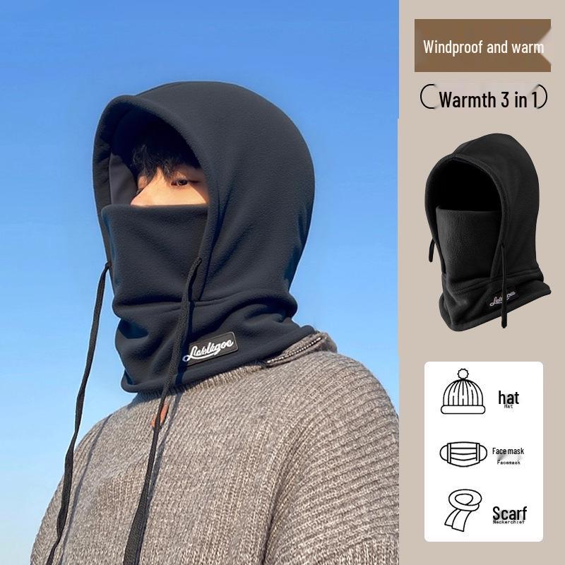 Женская зимняя шапка для верховой езды со встроенным снудом - Теплый, ветрозащитный подшлемник для электромобилей