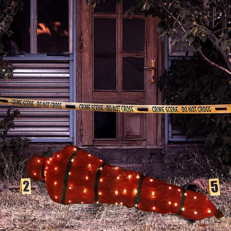 Halloween Scary Fake Corpse Realistic Dead Victim Props Halloween Decoration Outdoor Lawn Patio Halloween Decoration