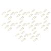 50pcs Pen Clips Multipurpose Electroplating Cute Shape Metal Pen Holders for Notebook Journals Clipb