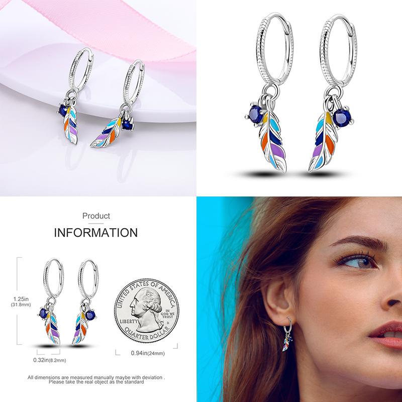 Sales100% S925 Стерлингового Серебра Звезда Луна В Форме Сердца Женские Серьги Подходят Оригинальные Серьги Свадебные Изящные Ювелирные Изделия Подарки