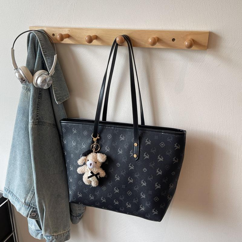 Модная сумка большой вместимости женская 2025 новая универсальная сумка через плечо для поездок на работу, высококлассная сумка-тоут для выхода в свет