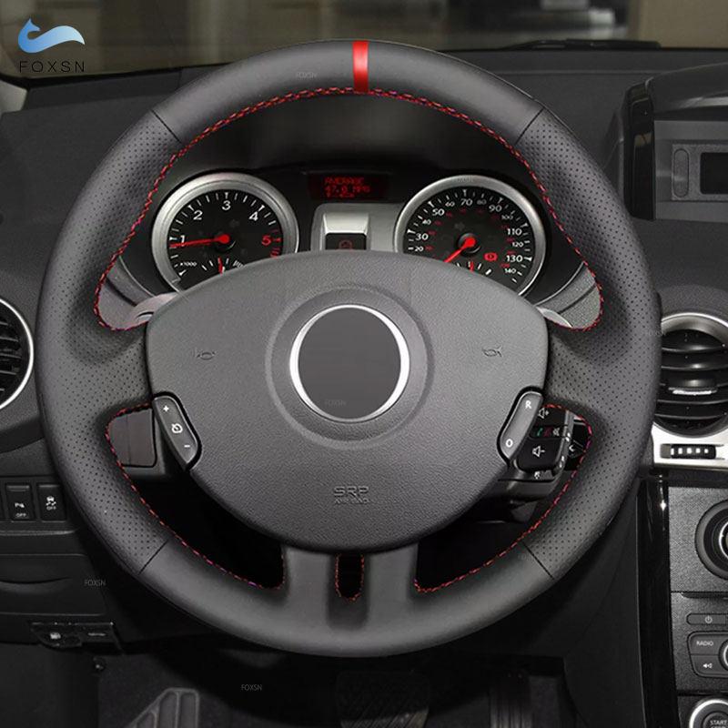 For Renault Clio 3 RS 2005 2006 2007 2008 2009 2010 2011 2012 2013 Hand-stitch Car Steering Wheel Cover Perforated Leather