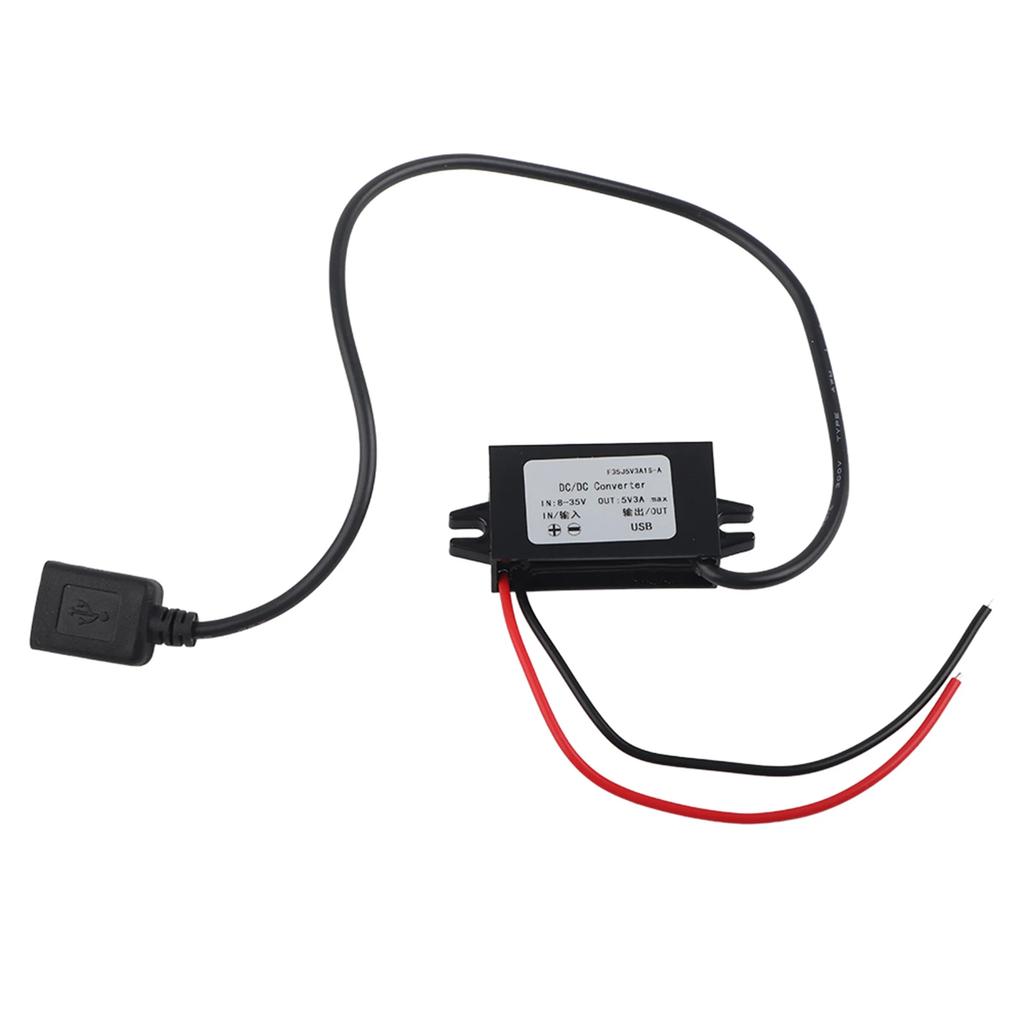 DC-DC понижающий адаптер 12В/24В на USB 5В 3А преобразователь регулятор кабель провода DC-DC преобразователь регулятор DC DC преобразователь понижающий