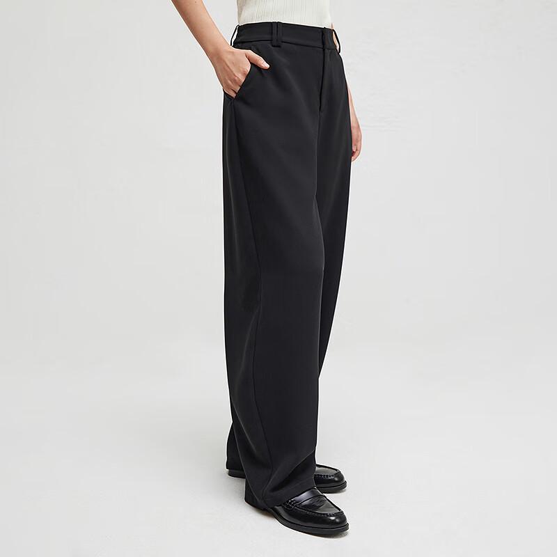 Women's Comfortable Drape Straight-Leg Trousers