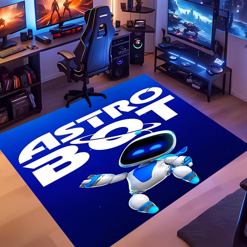 1pc Astro Bot Entrance Mat, Non-Slip Mat Area Rug,Room Decor, Outdoor Decor, Kitchen Rug,Doormat - Machine Washable, Easy to Clean