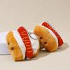 Hamburger Cute Bag Pendant French Fries Car Key Ring Kawaii Stuffed Toys Key Chain  Decoration