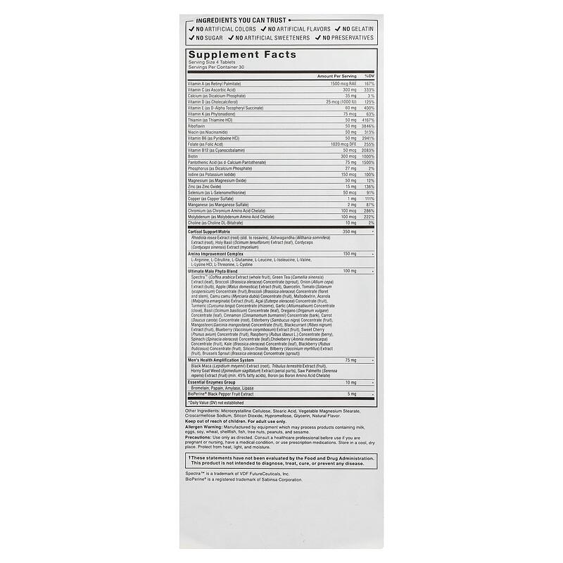 Test X180® Multivitamin, 120 Tablets