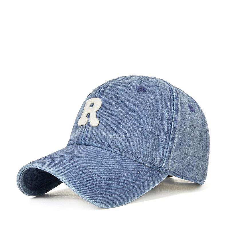 New Retro Old-washed Letters Embroidered Baseball Cap Men and Women with Duck Tongue Hats