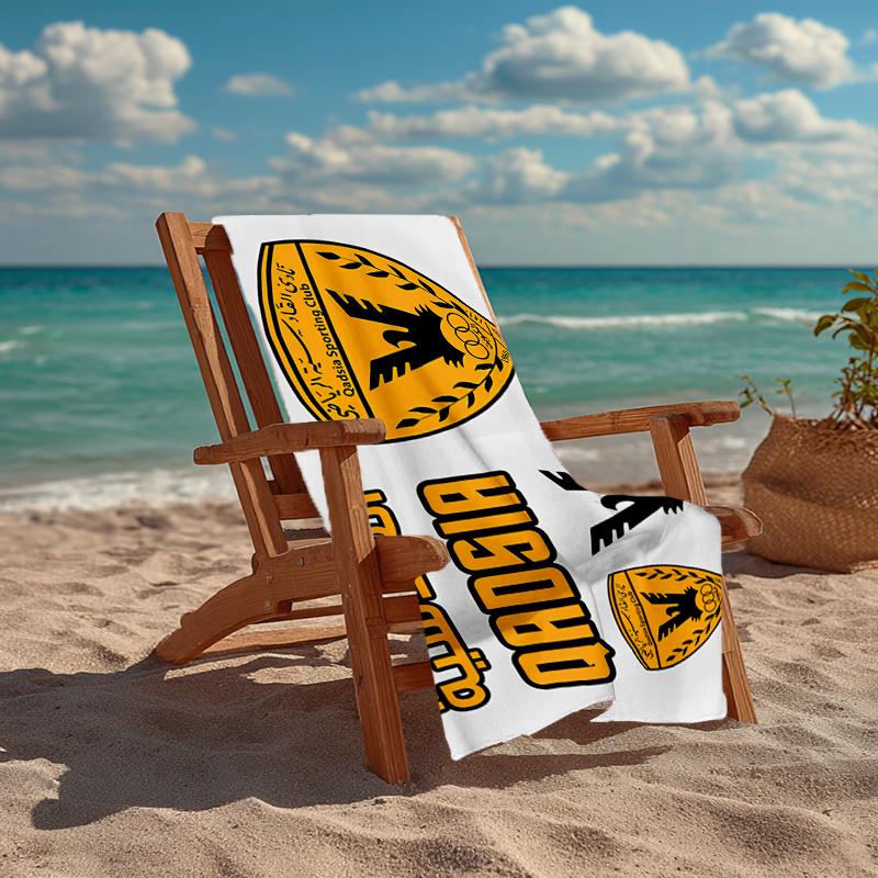 Qadsia Sporting Club Fashion Beach Towel: Ideal for Summer Adventures Soft, absorbent and quick drying suitable for swimming and bathing