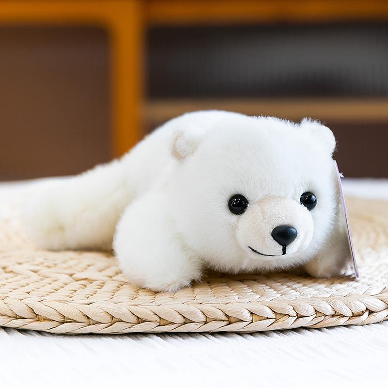 Adorable Three-Pose Animal Figurines: Plush Panda, Raccoon Doll, Desktop Companion