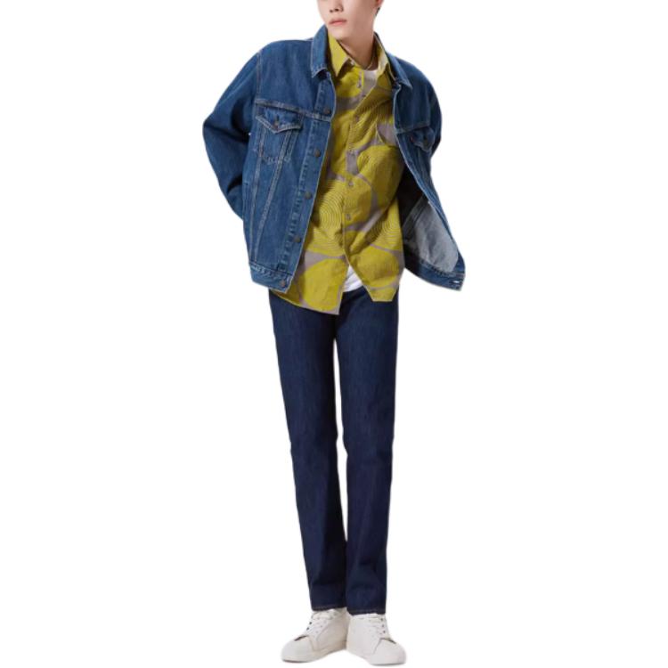 Levi's Джинсы мужские синие умеренной посадки прямые 00501-0115