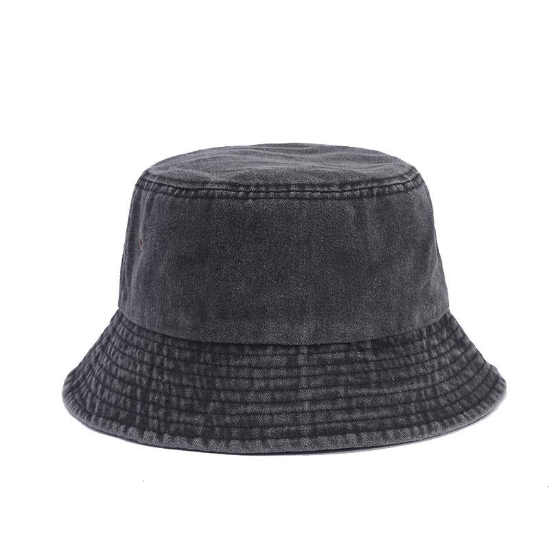 Vintage Hip-Hop Washed Cotton Bucket Hat
