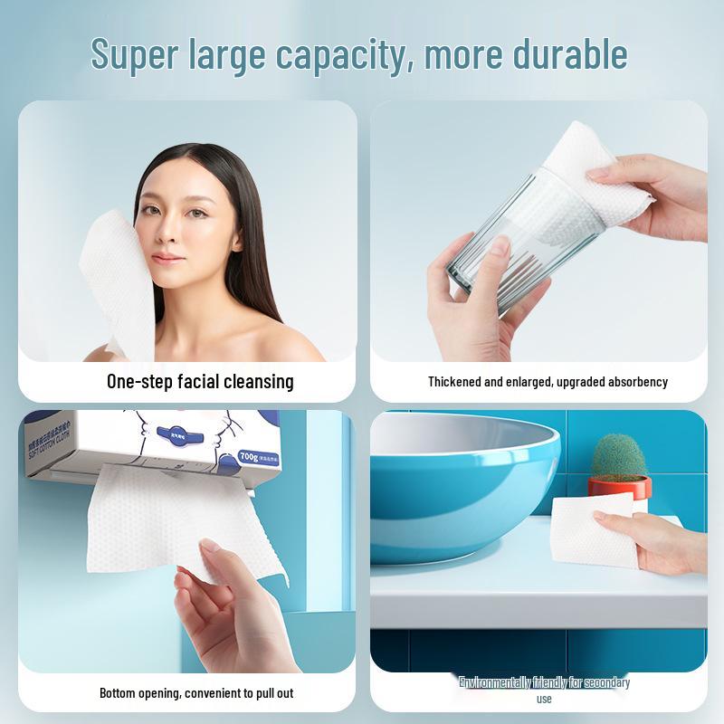 Wall-Mounted 100% Cotton Disposable Face Towel