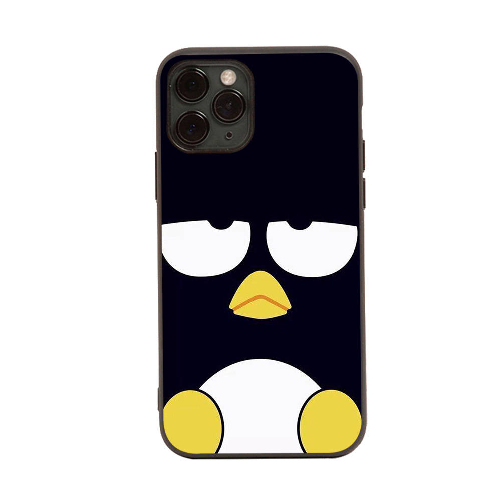 HK7 Cute Badtz Maru Black Sofe Case for iPhone 16 15 Plus 14 13 Pro 8 SE XR XS Max P30 Nova 5T Y5P Y6 Y7 Y8P Y9 Realme C30 C33 C31 VIVO Y36 V27