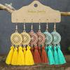 Bohemian Gold Color Earrings Set Women Girls Tassel Drop Earrings Brincos Party Jewelr Versatile Gift