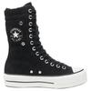 Converse Женские кроссовки All Star Fold Over Lift Hi Черные A15229C