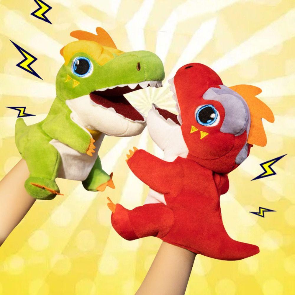 Storytelling Stuffed Plush Dinosaur Toys Plush Doll Hand Finger Story Puppet Story Time