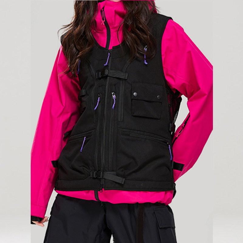 Unisex Tactical Ski and Snowboard Backpack Vest for Outdoor and Backcountry Adventures