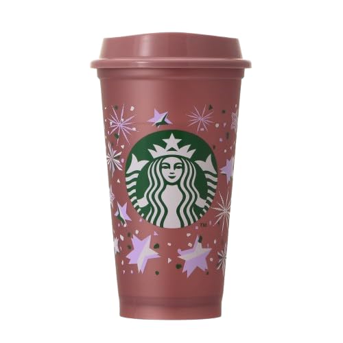 Starbucks STARBUCKS Праздничный 2024 года Термокружка многоразовая меняющая цвет 473 мл Стакан для кофе Starbucks Рождество 2024 Подарок Бутылка для воды