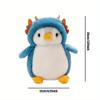 Cute Transforming Penguin Plush Toy In Dinosaur Costume  7.87 Inches Soft Stuffed Animal Home Decor Accent  Gift for Friends